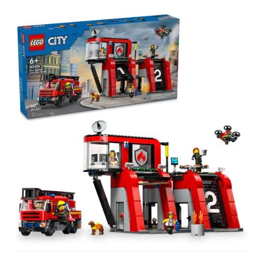 Fire Station w/ Fire Truck