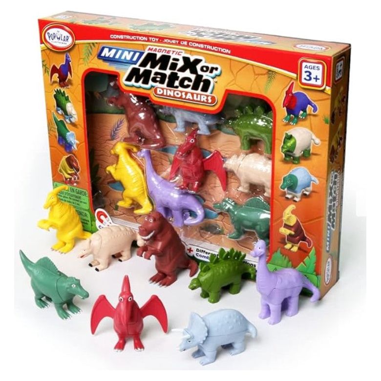 Mini Magnetic Mix or Match Dinosaurs