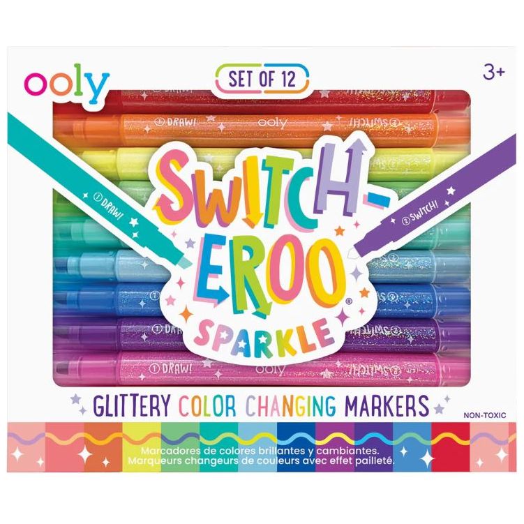 Kindness and Joy Toys | Switcheroo Sparkle Glittery Color Changing Markers