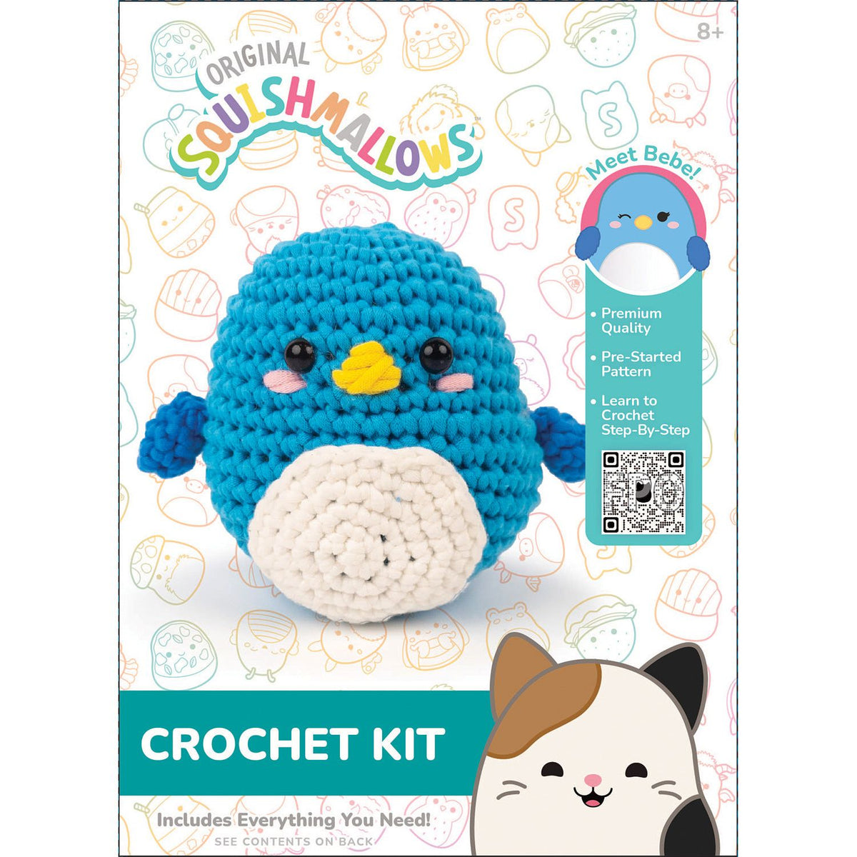 Squishmallow Crochet Kit Bebe Penguin