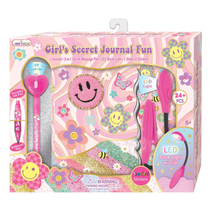 Girl's Secret Journal Fun - Groovy Flower