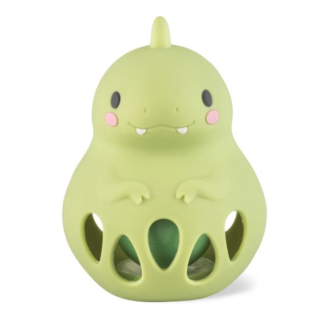 Silicone Rattle - Dino