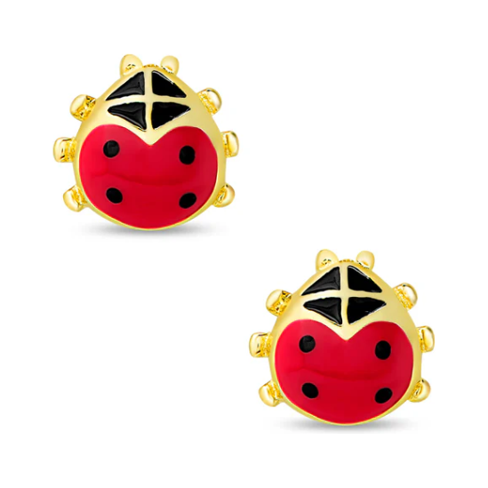 Ladybug Stud Earrings