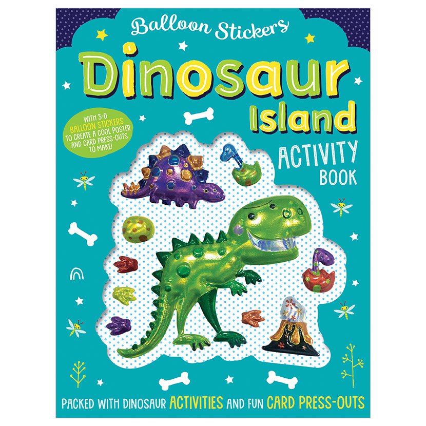 Balloon Stickers Dinosaur Activity Book