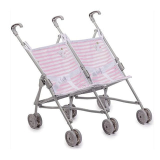 Berenguer Boutique Twin Umbrella Stroller 