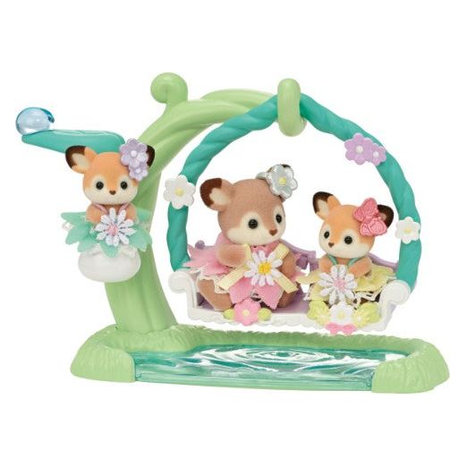 Deer Babies - Floral Swing Set