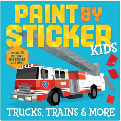Paint By Sticker Kids Trucks, Trains & More