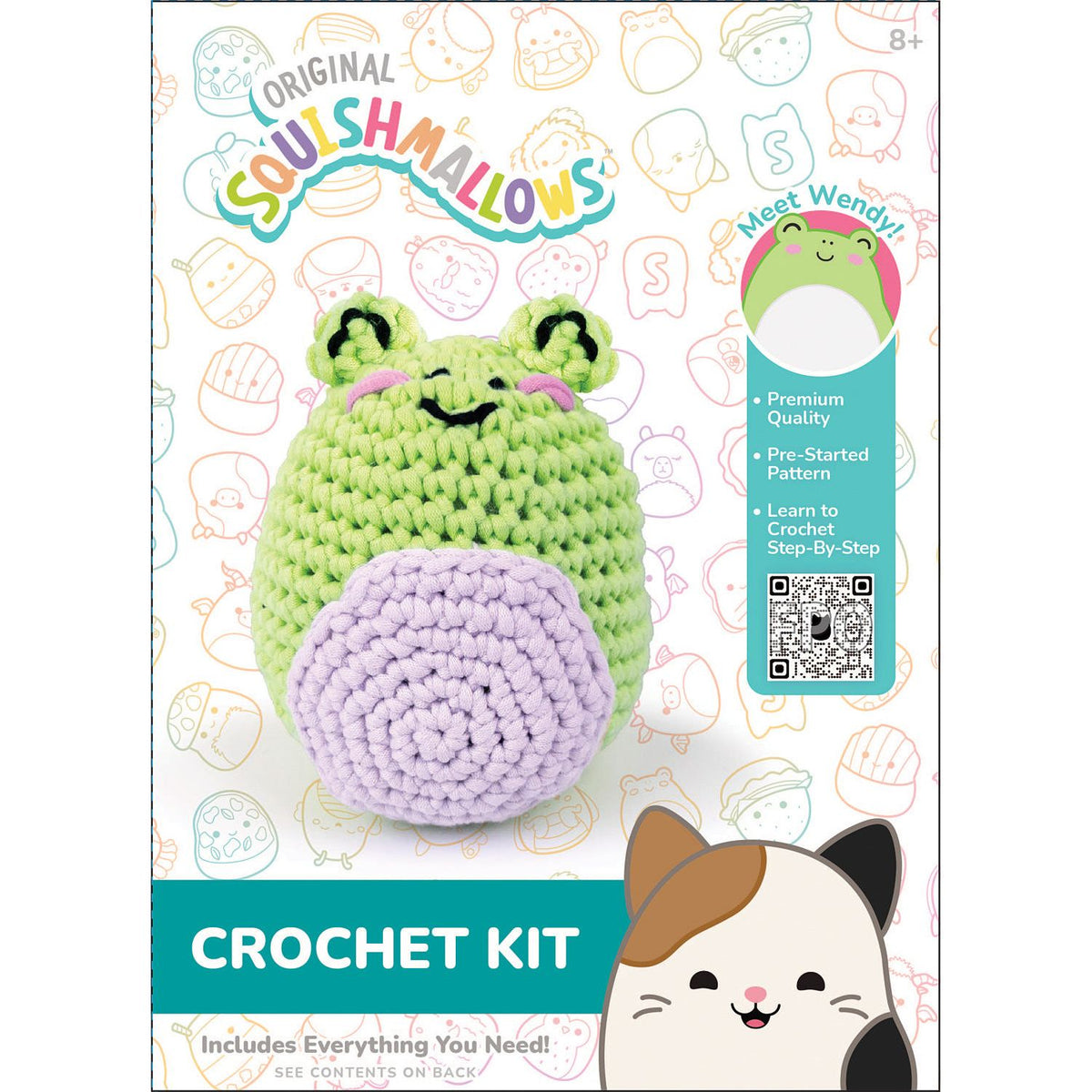 Squishmallow Crochet Kit Wendy Frog