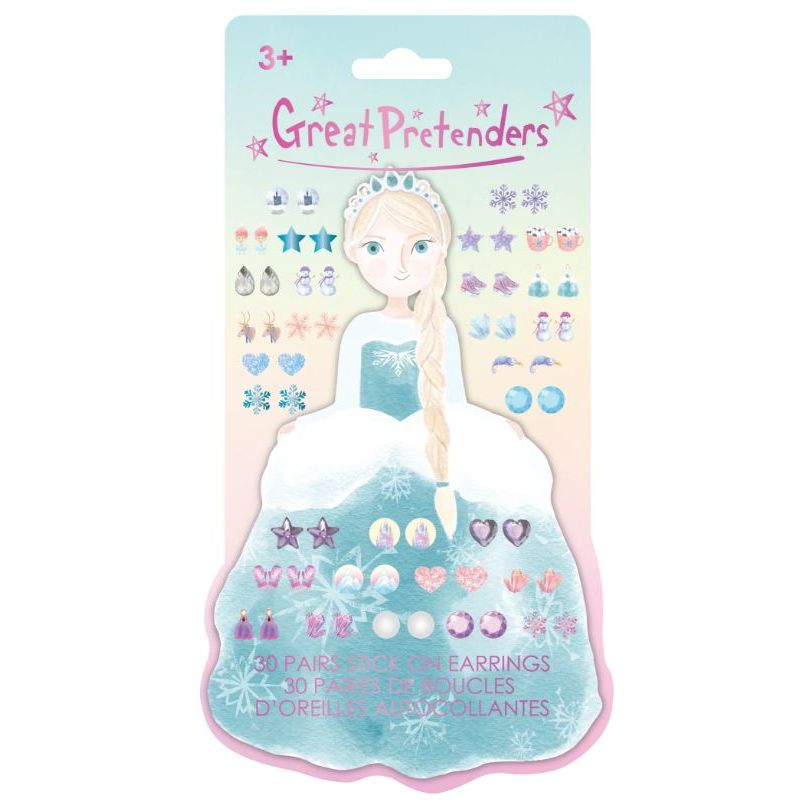 Frosty Sister Stick On Earrings