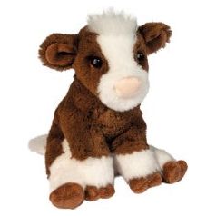 Mini Soft Bessie Brown Cow