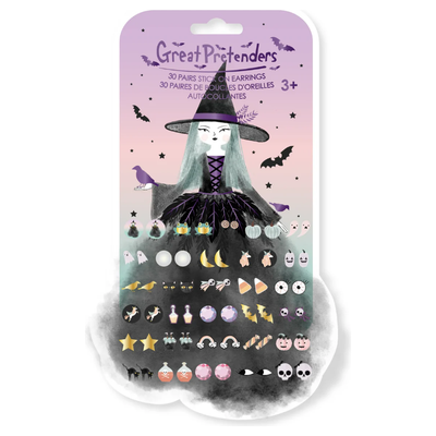 Sticker Earrings - Halloween Purple