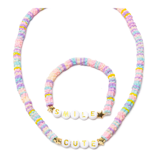 Cutie Smile Necklace & Bracelet Set 