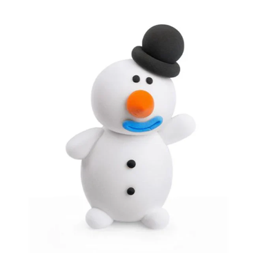Hey Clay Holiday Singles Snowman