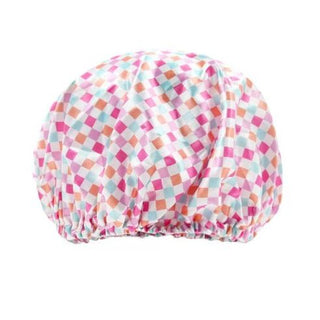 Checkered Satin Bonnet 
