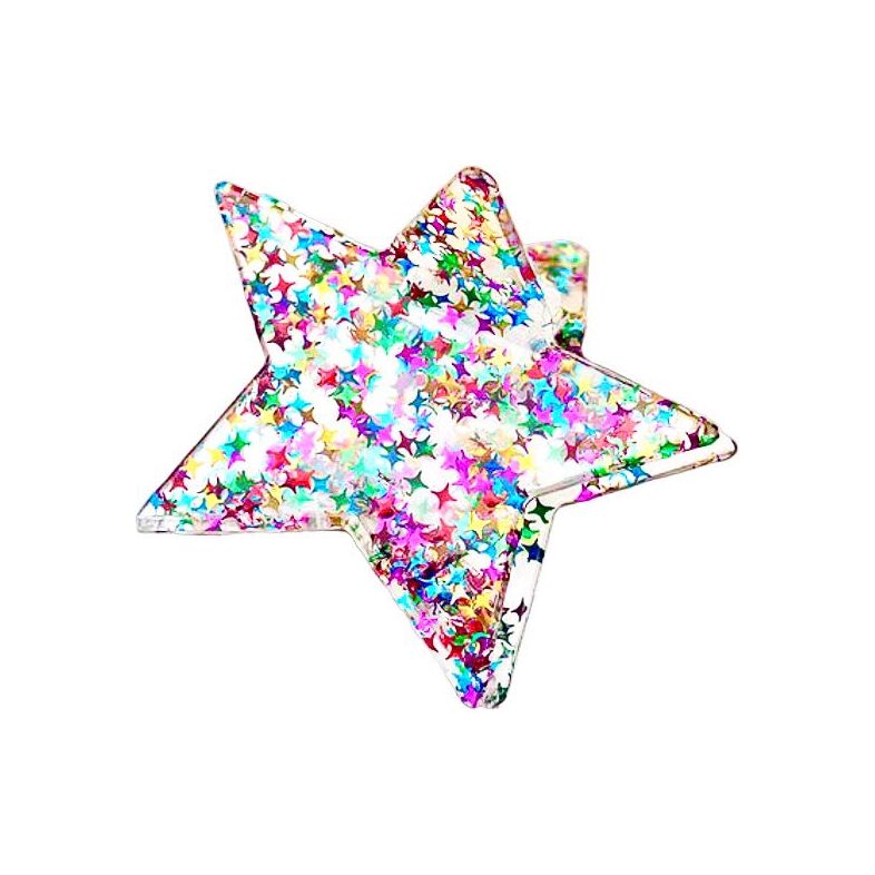 Glitter Star Hair Claw