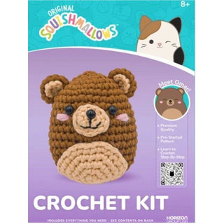 Squishmallow Crochet Kit Omar Bear 