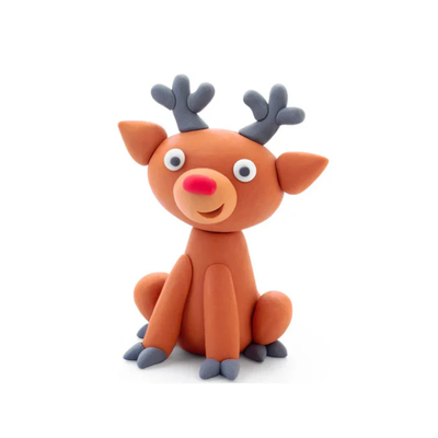 Hey Clay Holiday Singles Reindeer