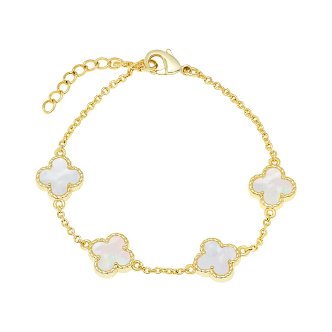 Mother of Pear Clover Bracelet