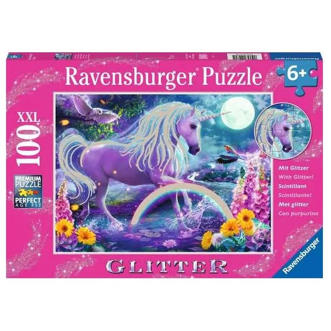 Glitter Unicorn 100 Pc Puzzle