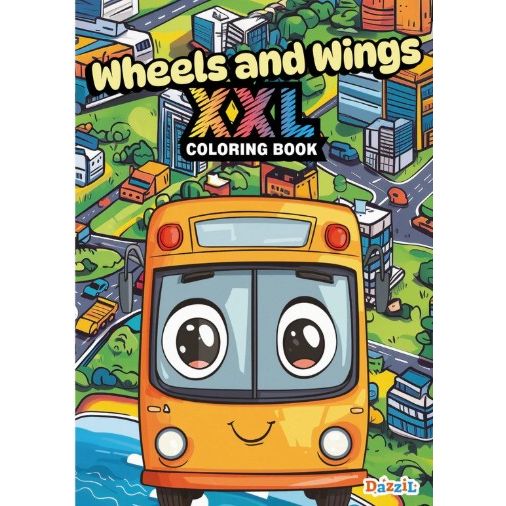 Wheels & Wings XXL Coloring Book