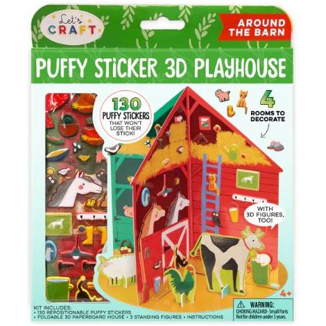 Puffy Sticker 3D Playhouse Cover