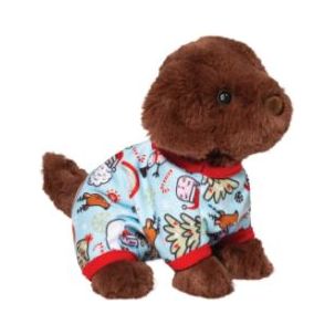 Chocolate Lab w/ Holiday PJ's Cover