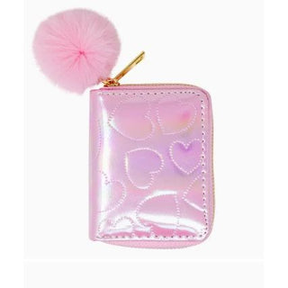Shiny Dotted Heart Wallet 