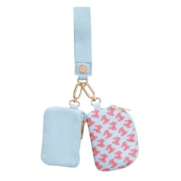 Blue Bow Dual Wallet
