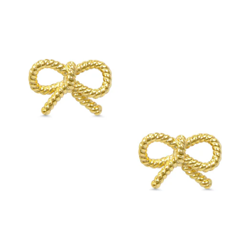 Bow Twist Stud Earrings