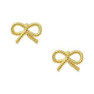 Bow Twist Stud Earrings 