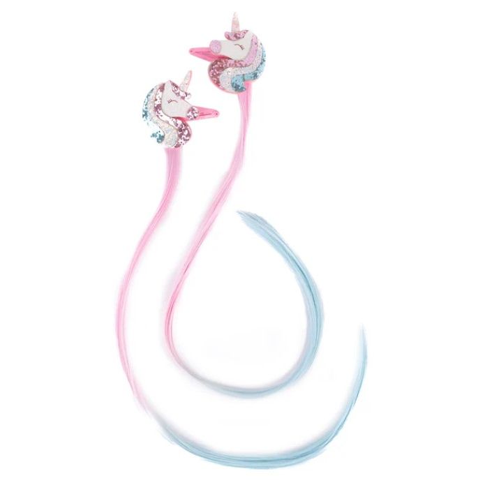 Pretty Pastel Unicorn Hair Extension Clip