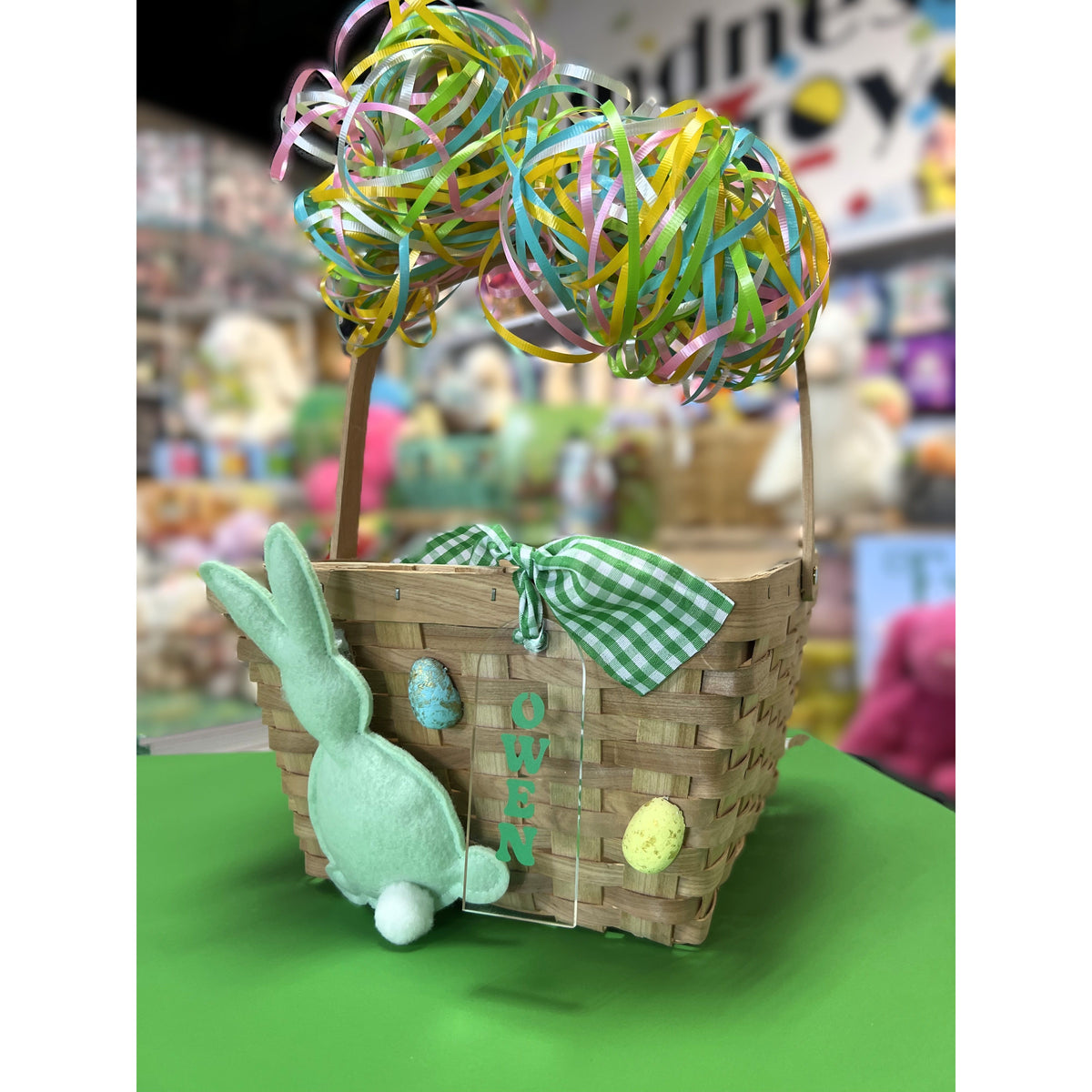 Personalized Easter Basket Cover