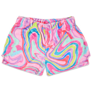 Plush Shorts - Color Swirl 