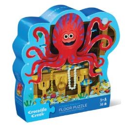 36 pc Shaped Box Puzzle Octopus Treasure