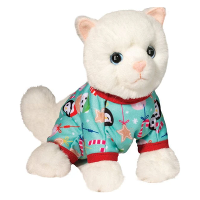 Holiday PJ Friends White Cat