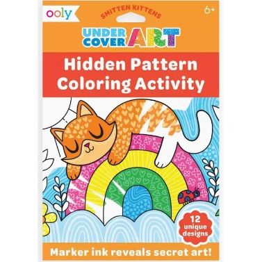 Undercover Art Hidden Patterns Coloring Activity Smitten Kitten