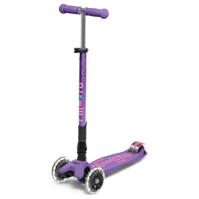 Maxi Deluxe Foldable LED Scooter Purple