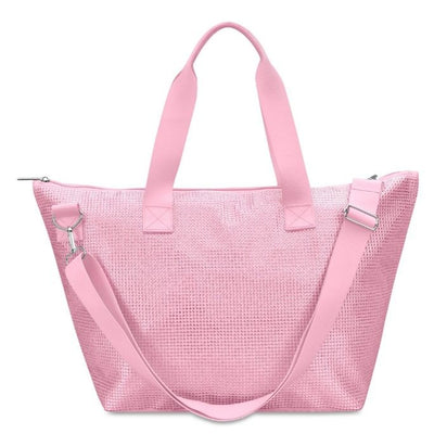 Rhinestone Overnight Bag Pink