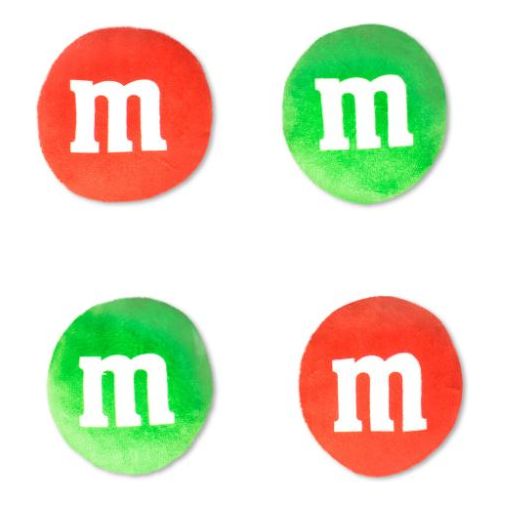 Holiday Red M&M Packaging Plush