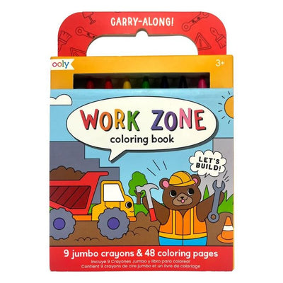 Carry Along Coloring Book Set Work Zone