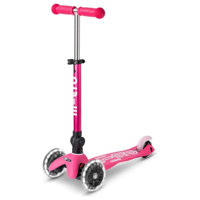 Mini Deluxe Foldable LED Scooter Pink