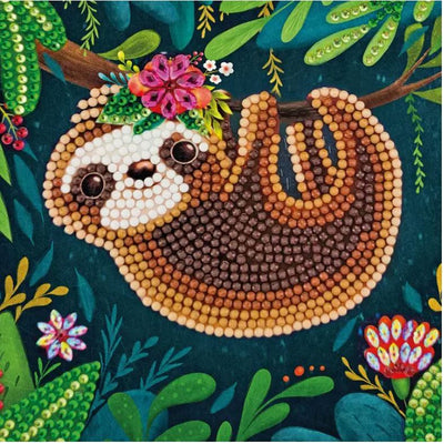 Crystal Art Card Kit Sloth