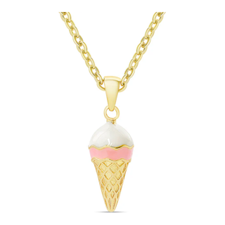 3D Ice Cream Pendant Necklace