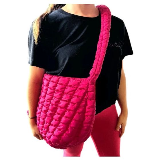 Puffer Tote Bag - Pink