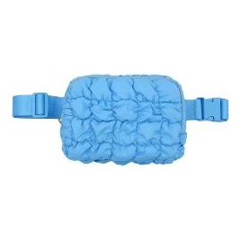 Puffer Waist Bag Blue