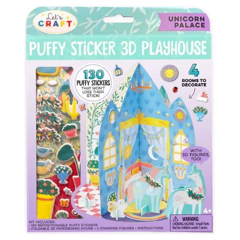 Puffy Sticker 3D Playhouse Cover