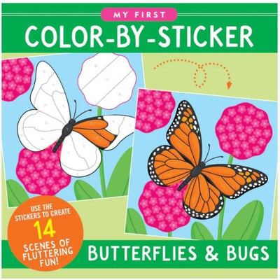 My First Color-by-Sticker Book Butterflies & Bugs