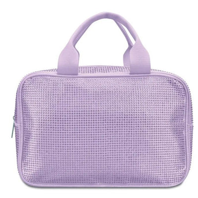 Rhinestone Cosmetic Bag - Large Lavender
