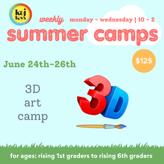 Summer Camp Week 4 (6/24-6/26) - 3D Art Camp 