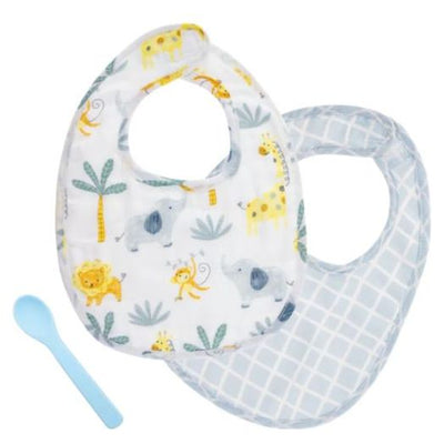 Muslin Bib Set Zoo